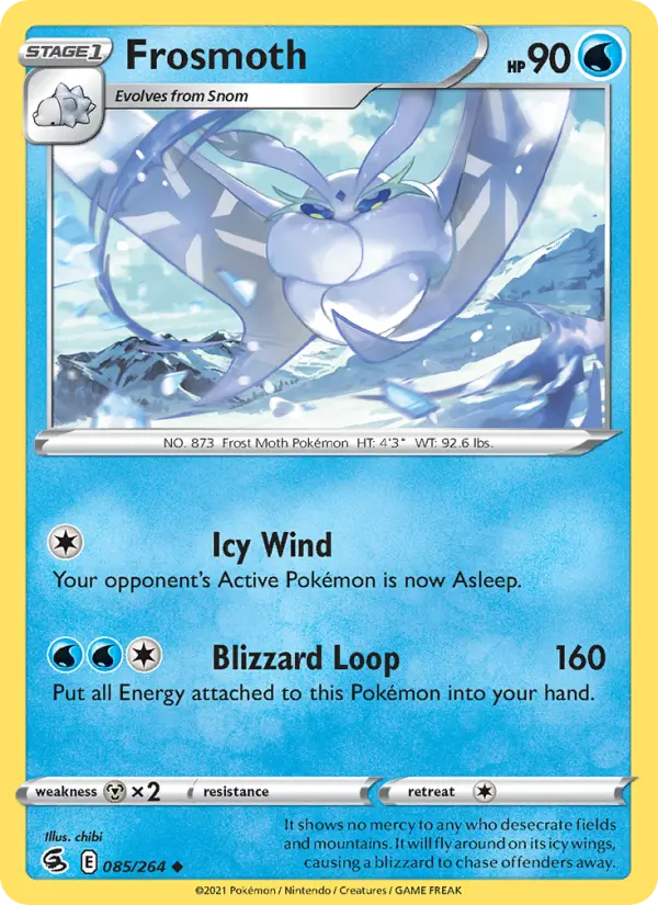 Frosmoth, Pokémon card