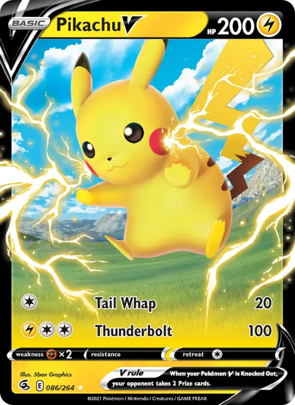 Pikachu V, Pokémon card