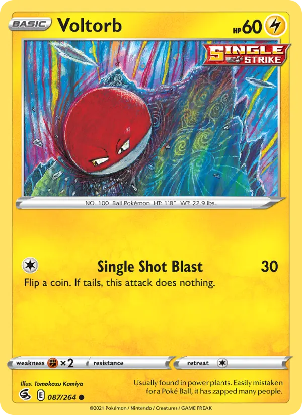 Voltorb, Pokémon card