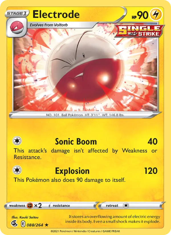 Electrode, Pokémon card