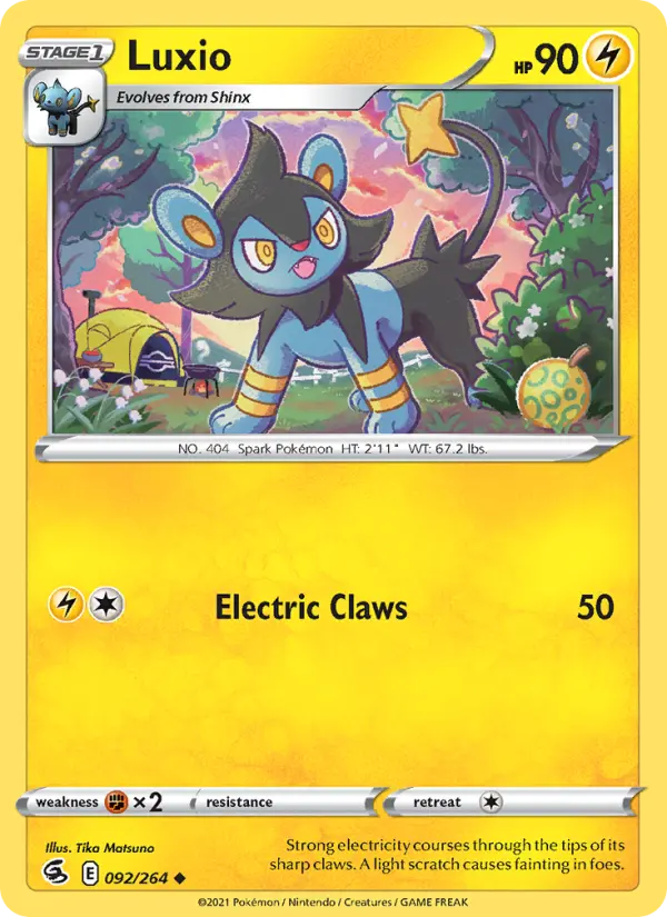 Luxio, Pokémon card