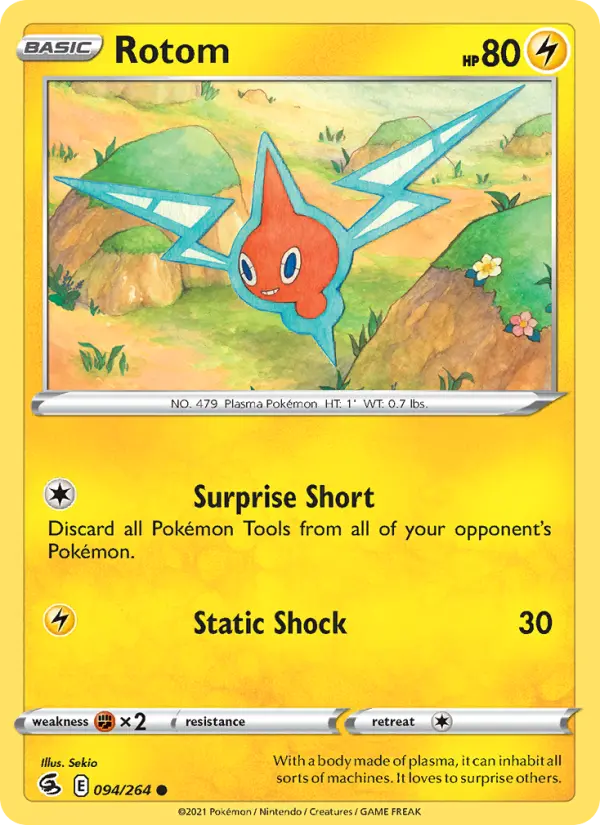 Rotom, Pokémon card