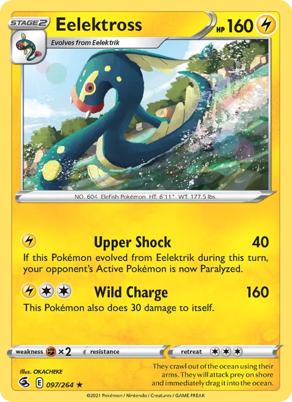 Eelektross, Pokémon card