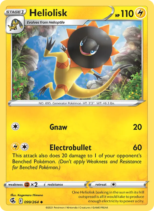 Heliolisk, Pokémon card