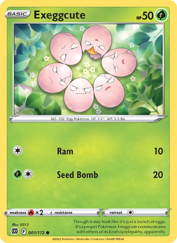 Exeggcute, Pokémon card