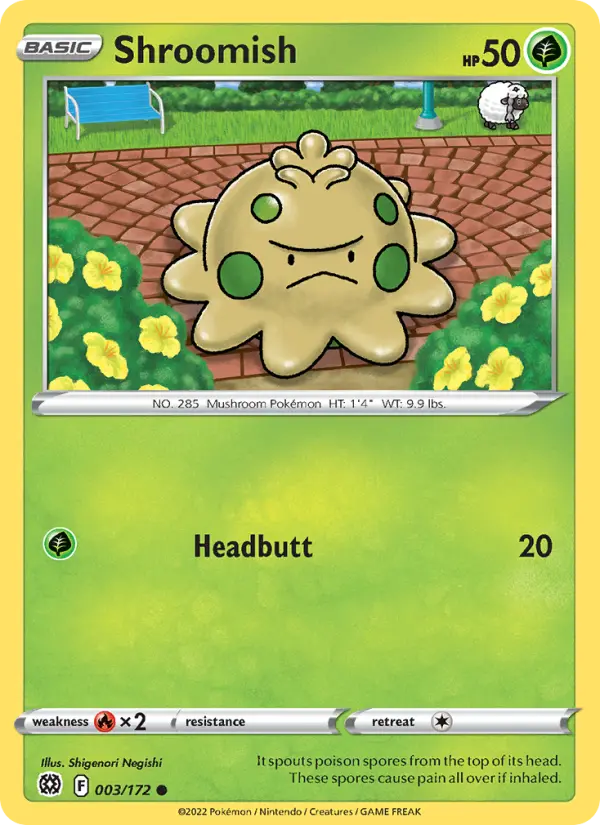 Shroomish, Pokémon card
