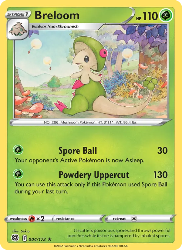 Breloom, Pokémon card
