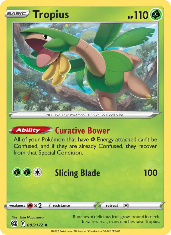 Tropius, Pokémon card