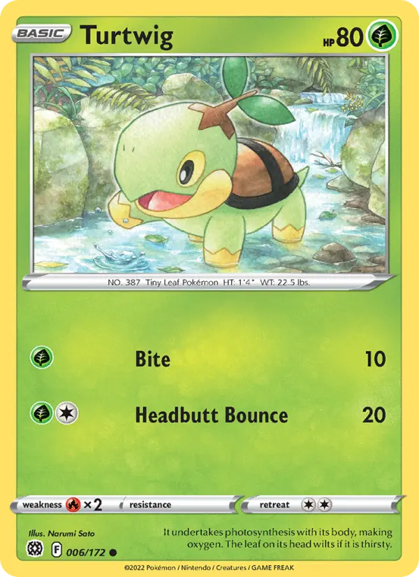 Turtwig, Pokémon card