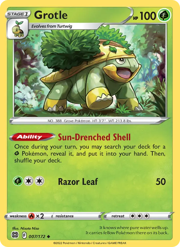 Grotle, Pokémon card