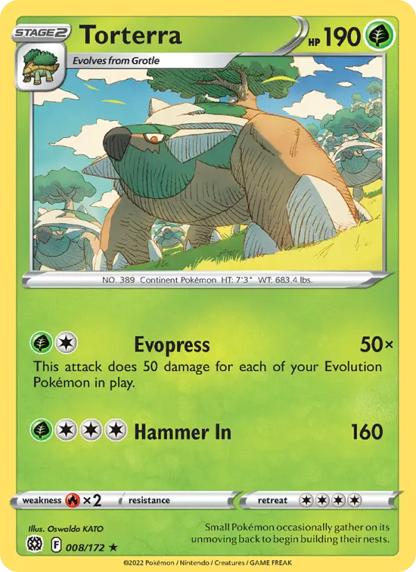 Torterra, Pokémon card