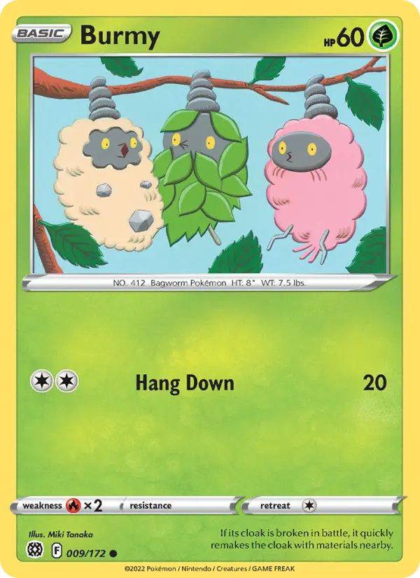 Burmy, Pokémon card