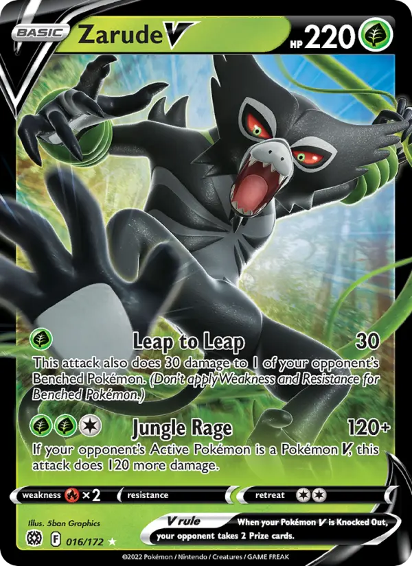Zarude V, Pokémon card