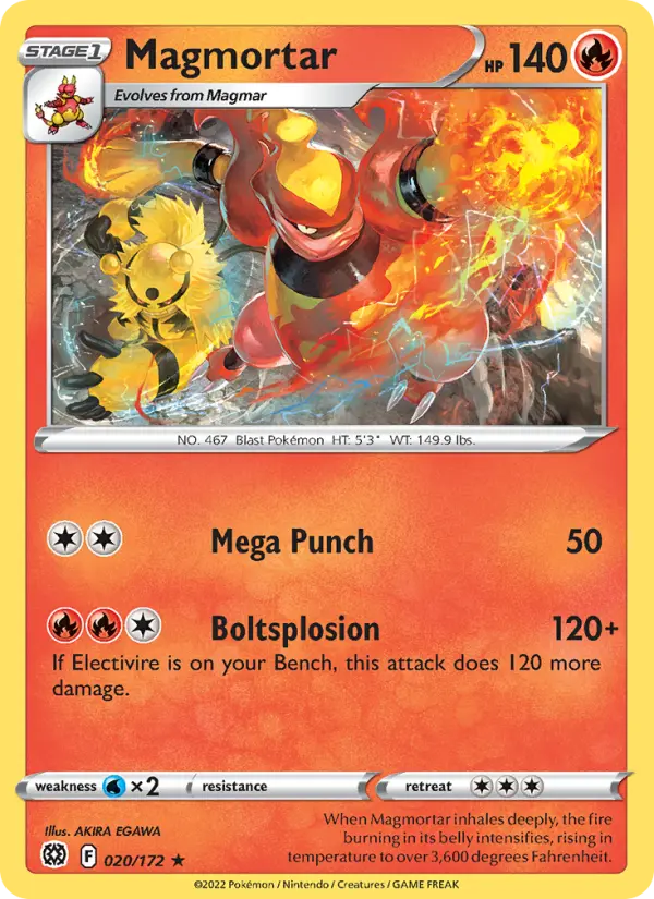 Magmortar, Pokémon card