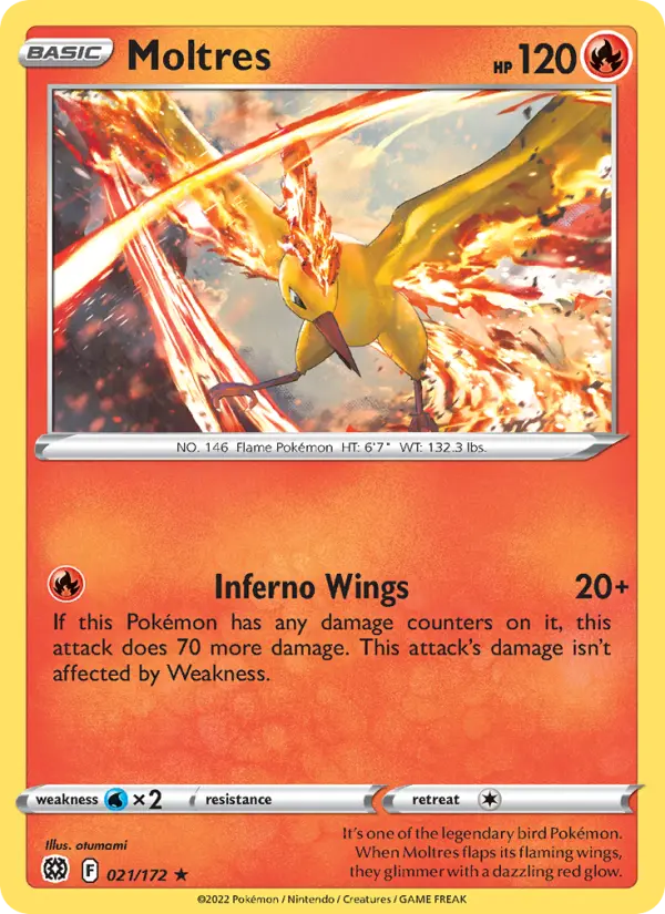 Moltres, Pokémon card