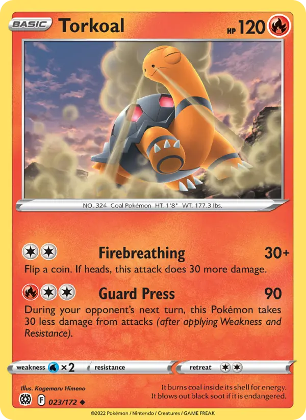 Torkoal, Pokémon card