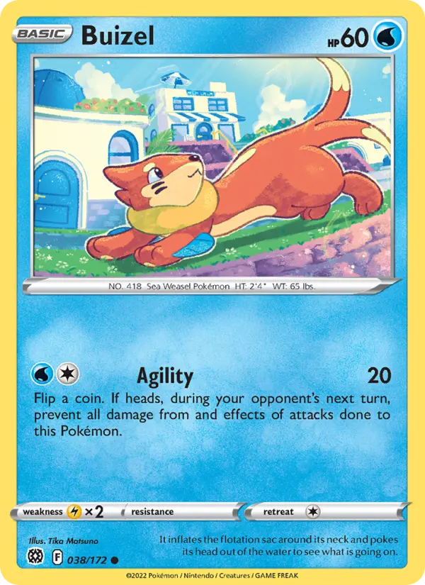 Buizel, Pokémon card