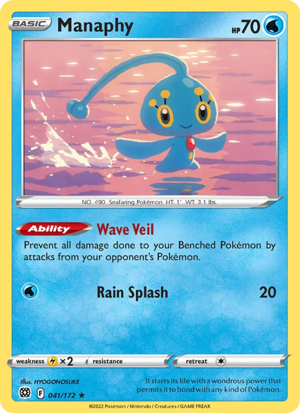 Manaphy, Pokémon card