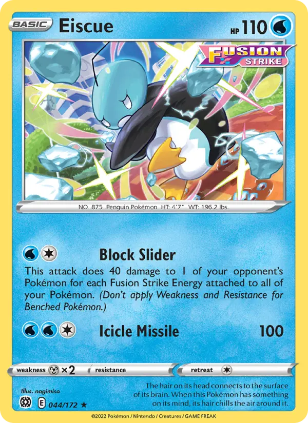 Eiscue, Pokémon card