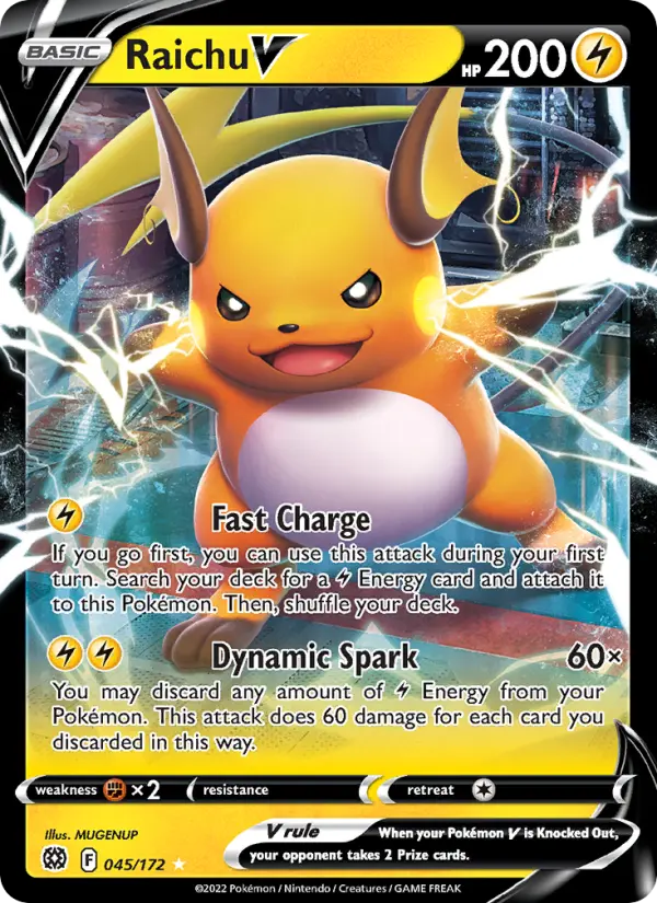 Raichu V, Pokémon card