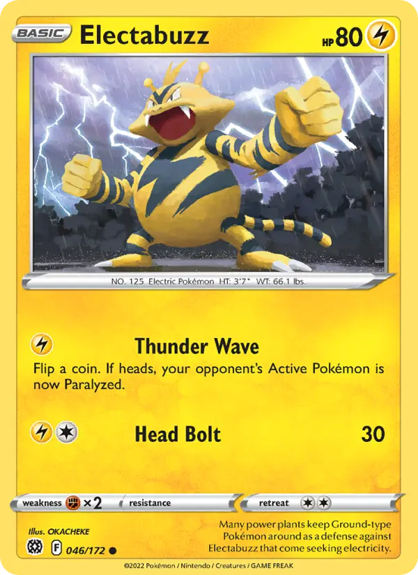 Electabuzz, Pokémon card