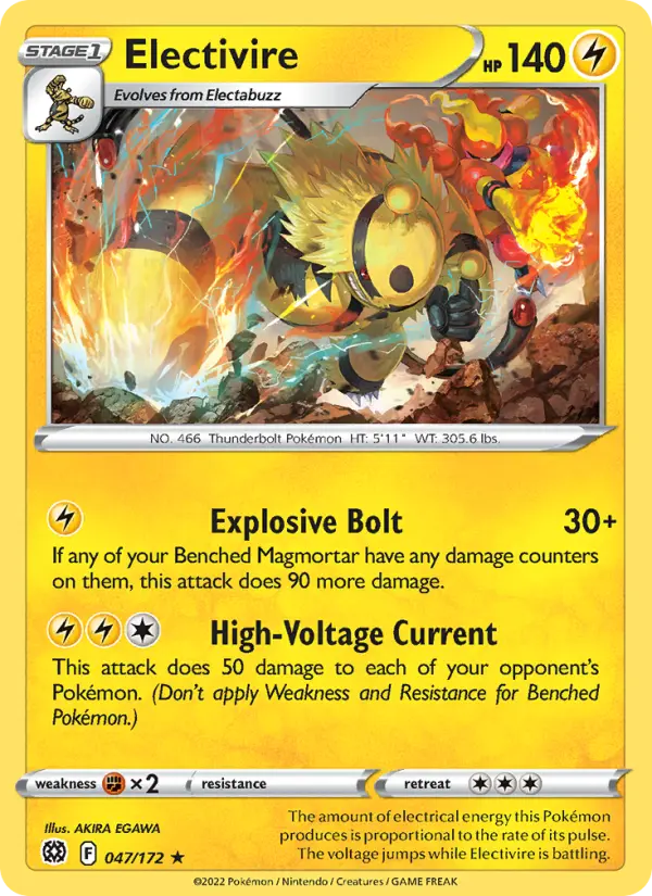 Electivire, Pokémon card