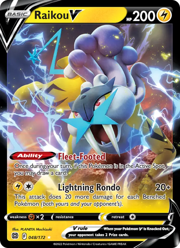 Raikou V, Pokémon card