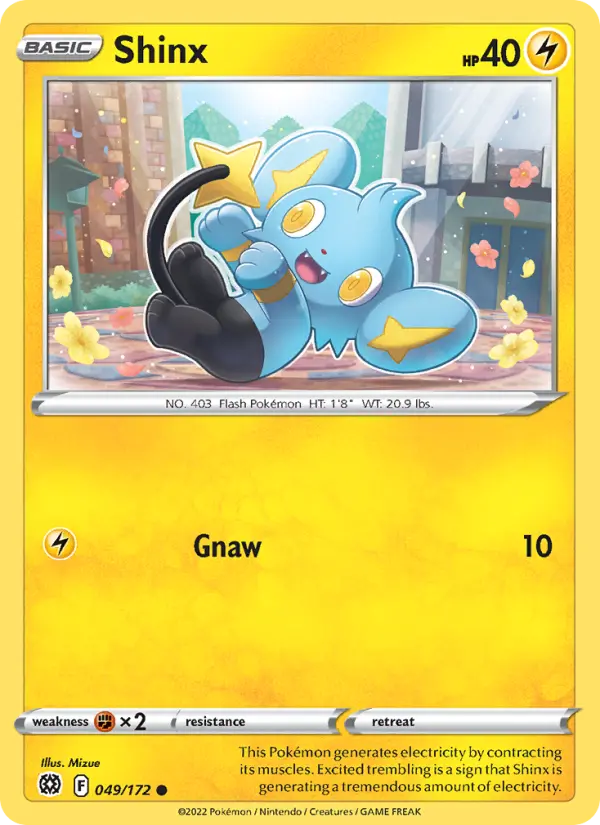 Shinx, Pokémon card