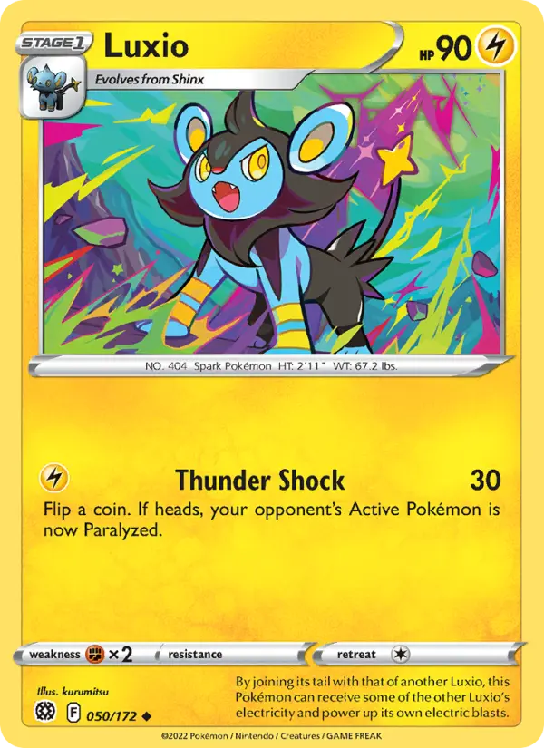 Luxio, Pokémon card