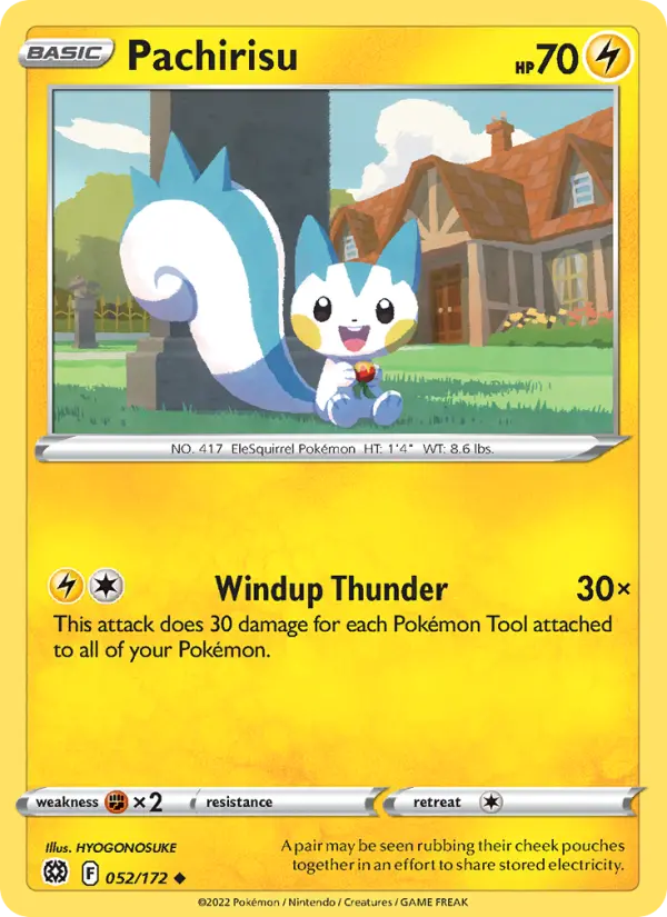 Pachirisu, Pokémon card