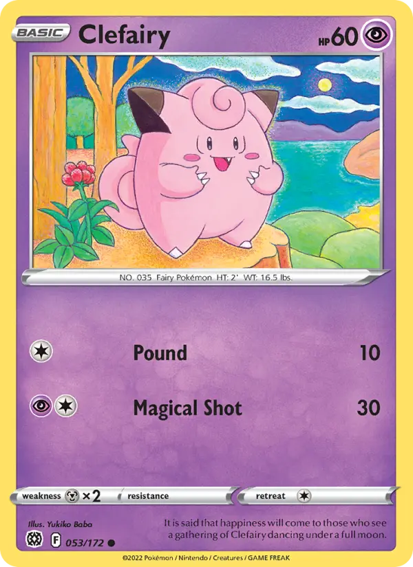 Clefairy, Pokémon card