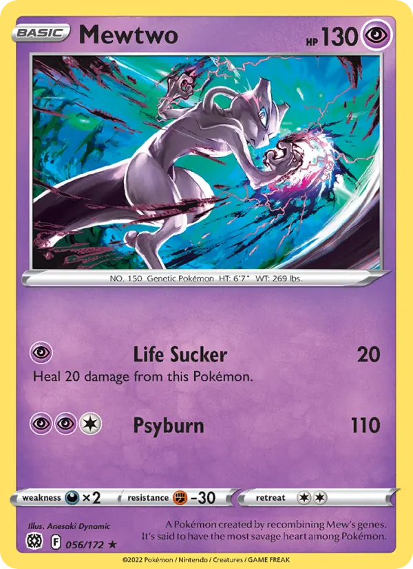 Mewtwo, Pokémon card