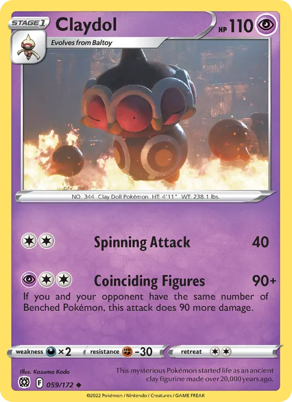 Claydol, Pokémon card