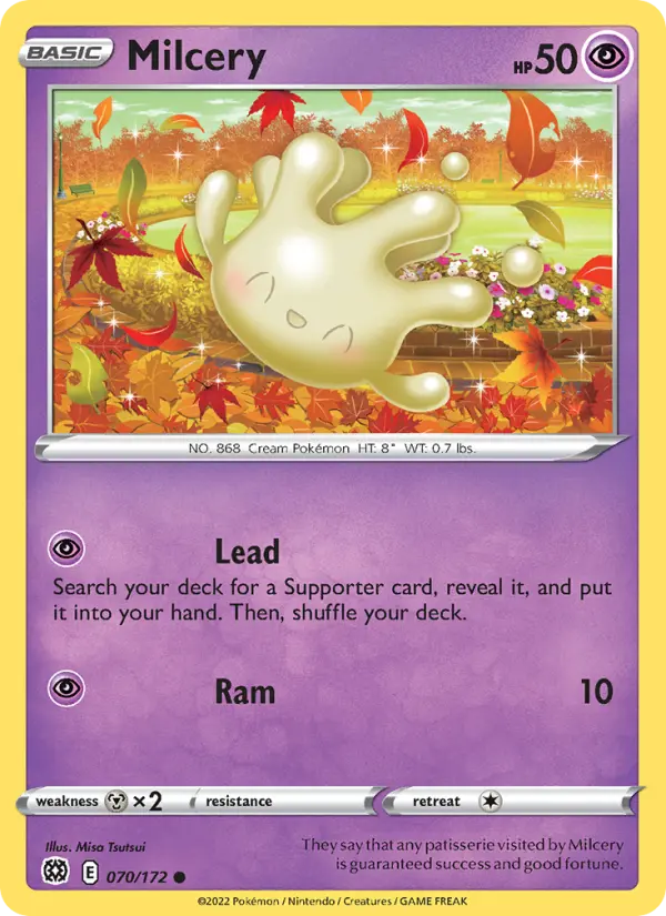 Milcery, Pokémon card