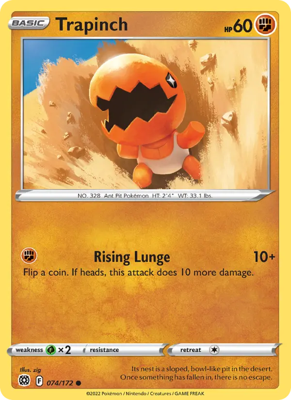 Trapinch, Pokémon card