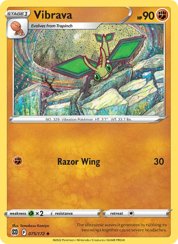 Vibrava, Pokémon card
