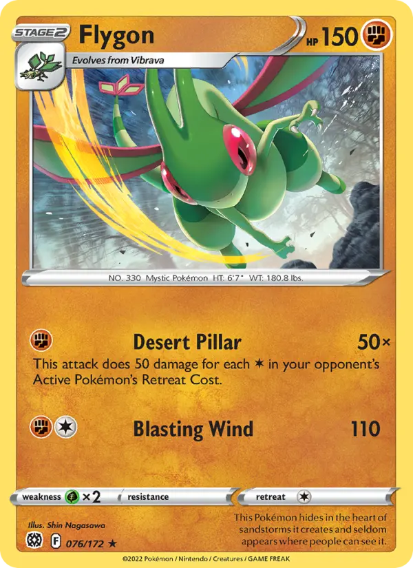 Flygon, Pokémon card