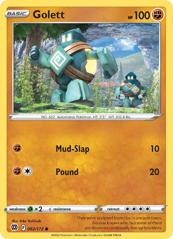 Golett, Pokémon card