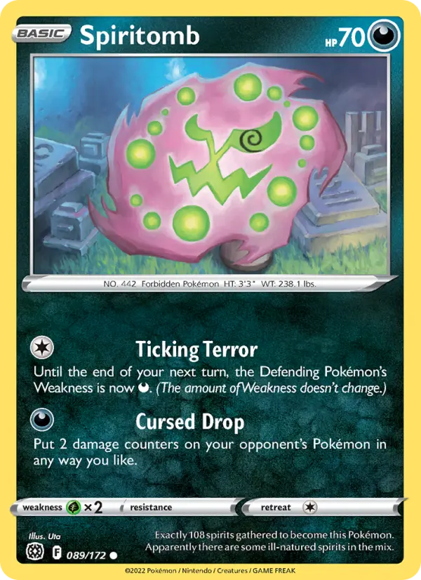 Spiritomb, Pokémon card