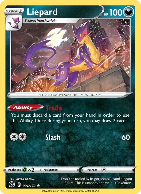 Liepard, Pokémon card
