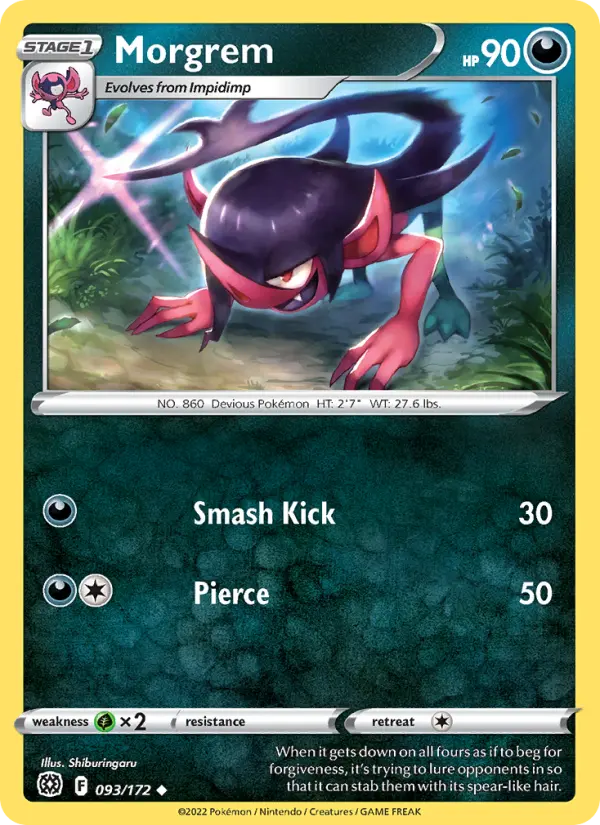 Morgrem, Pokémon card