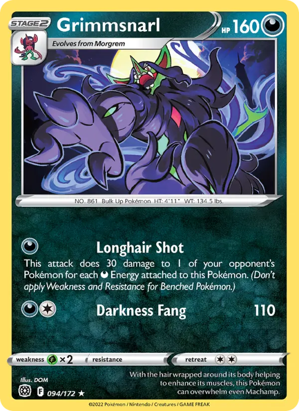 Grimmsnarl, Pokémon card