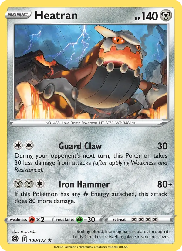 Heatran, Pokémon card