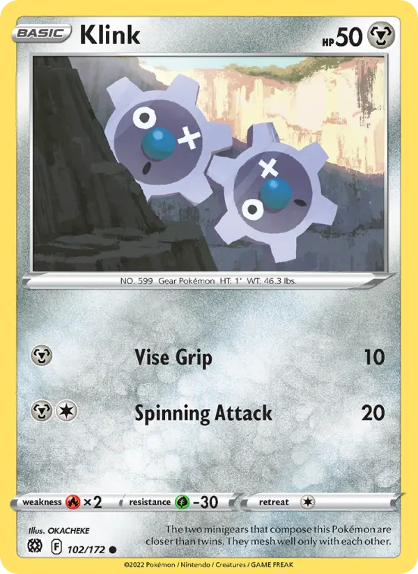 Klink, Pokémon card