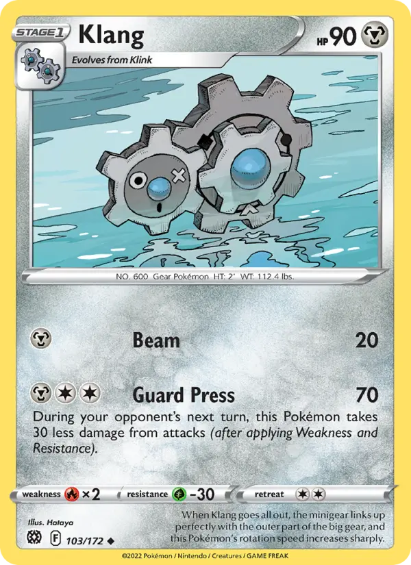 Klang, Pokémon card