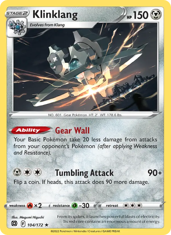 Klinklang, Pokémon card