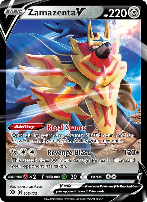 Zamazenta V, Pokémon card