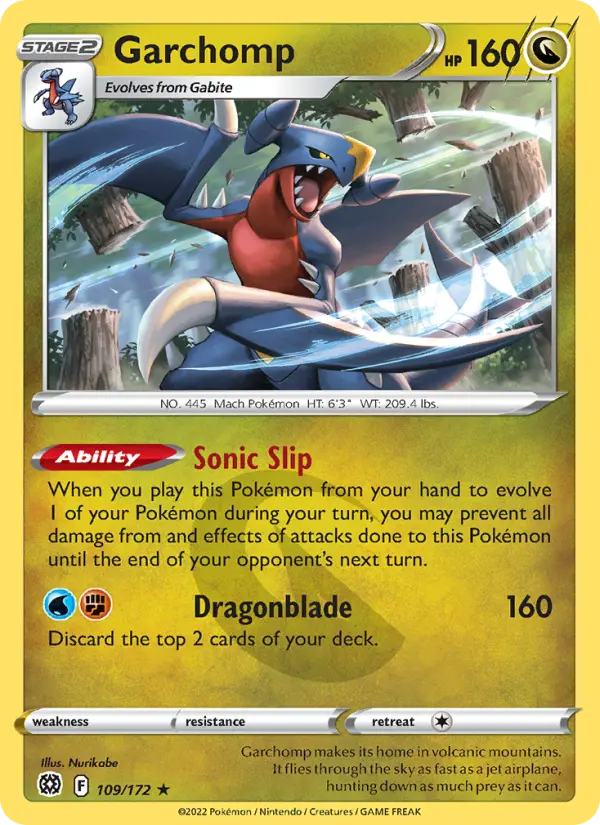 Garchomp, Pokémon card