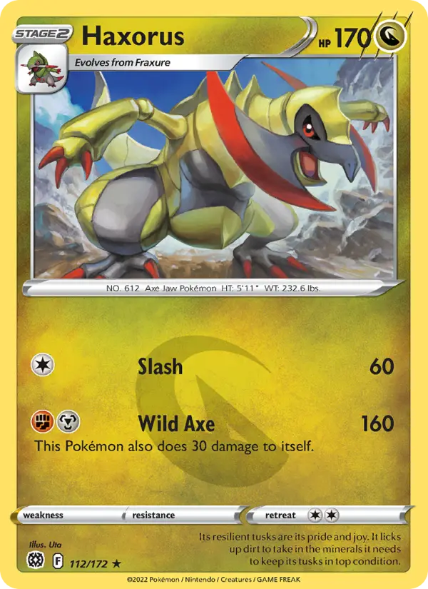 Haxorus, Pokémon card