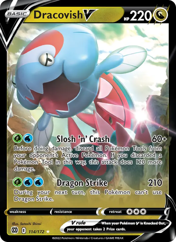 Dracovish V, Pokémon card